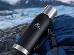 ArcticLine 1L Vacuum Insulated Stainless Steel Bottle – Matte Black